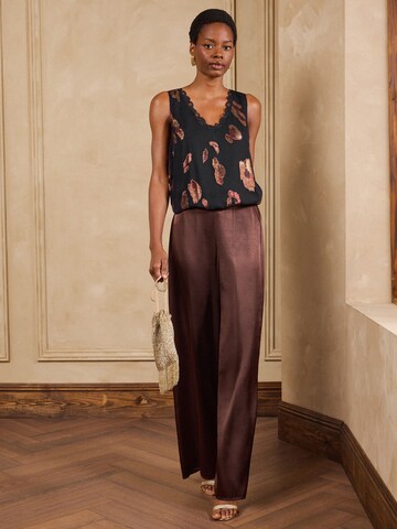 love & roses - Top en negro