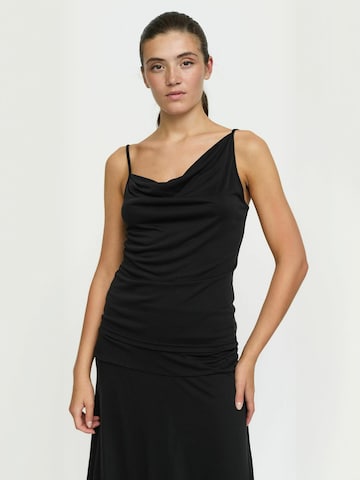 Top ' SRElla ' de la Soft Rebels pe negru: față