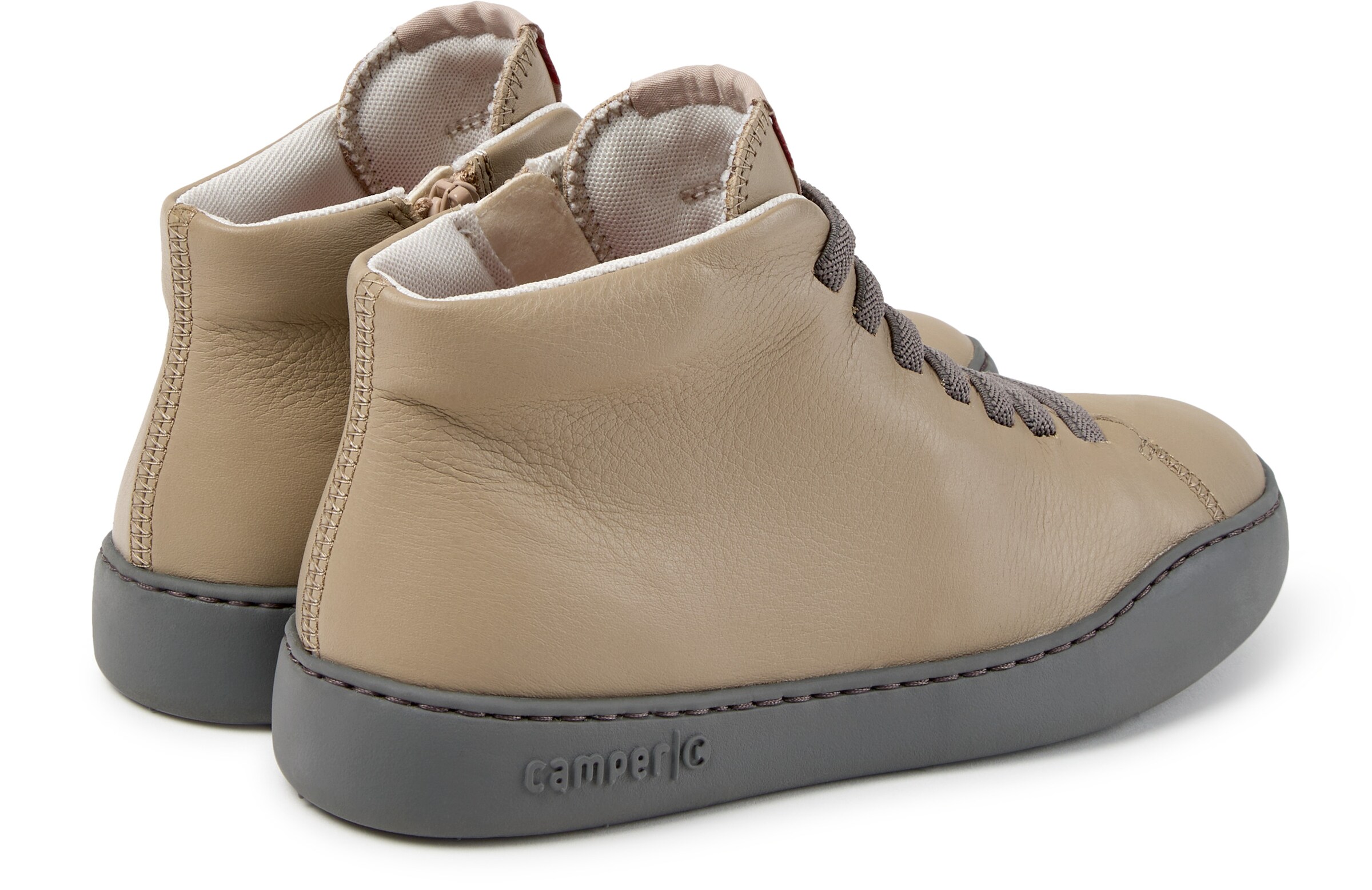 Baskets hautes ' Peu Touring ' CAMPER en beige