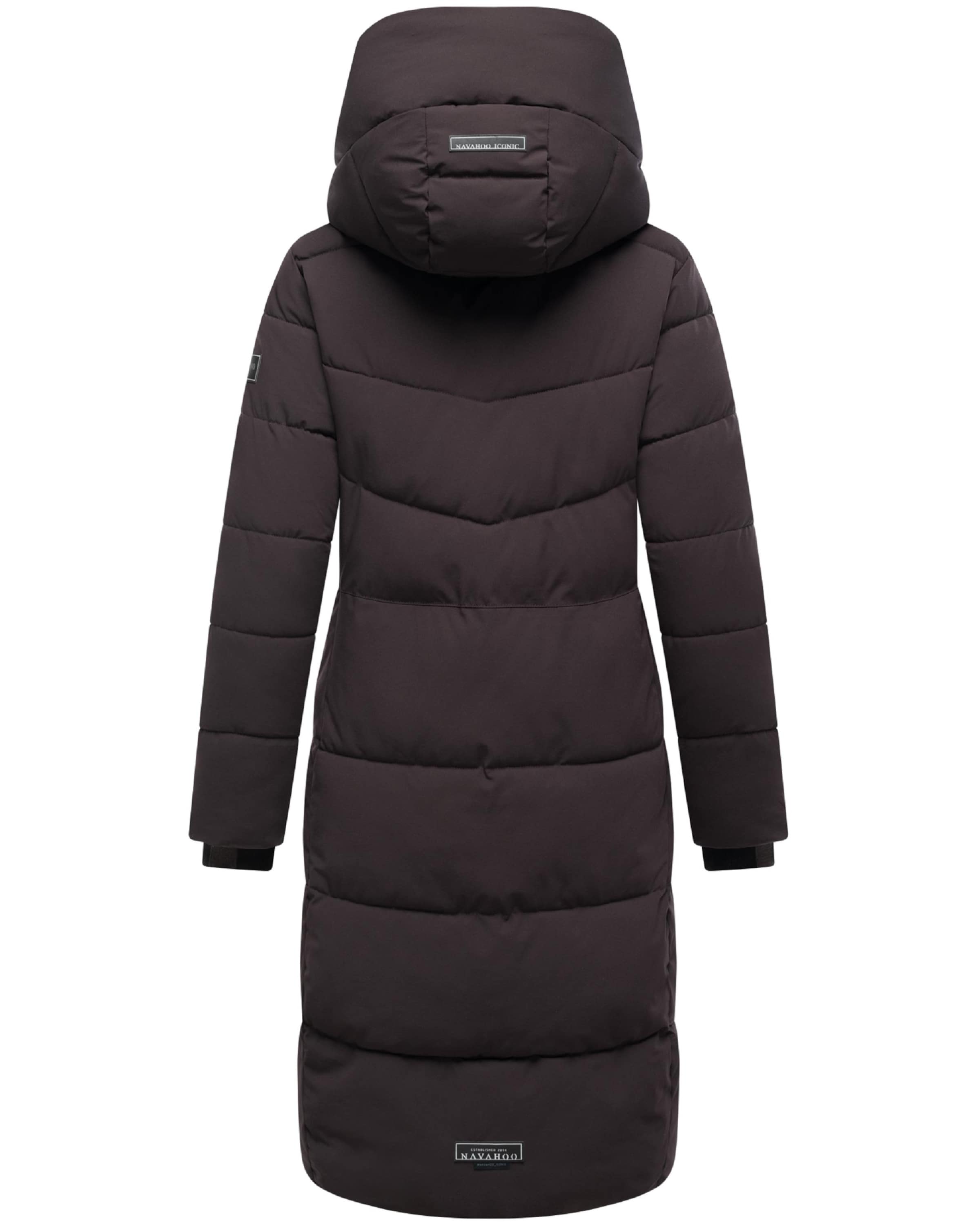 NAVAHOO Zimný kabát 'Schokokuss XIV' - Hnedá