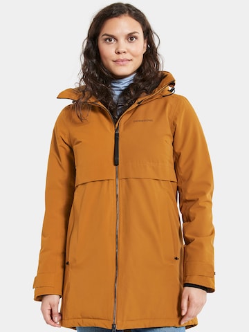 Didriksons Between-Seasons Coat 'Helle' in Orange: front