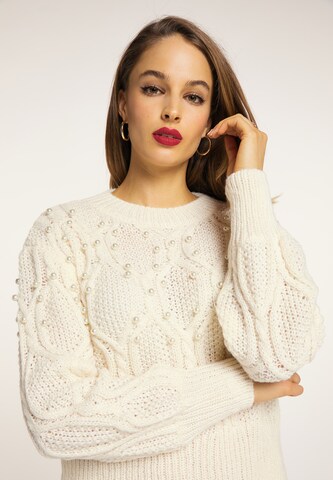 Pull-over faina en blanc