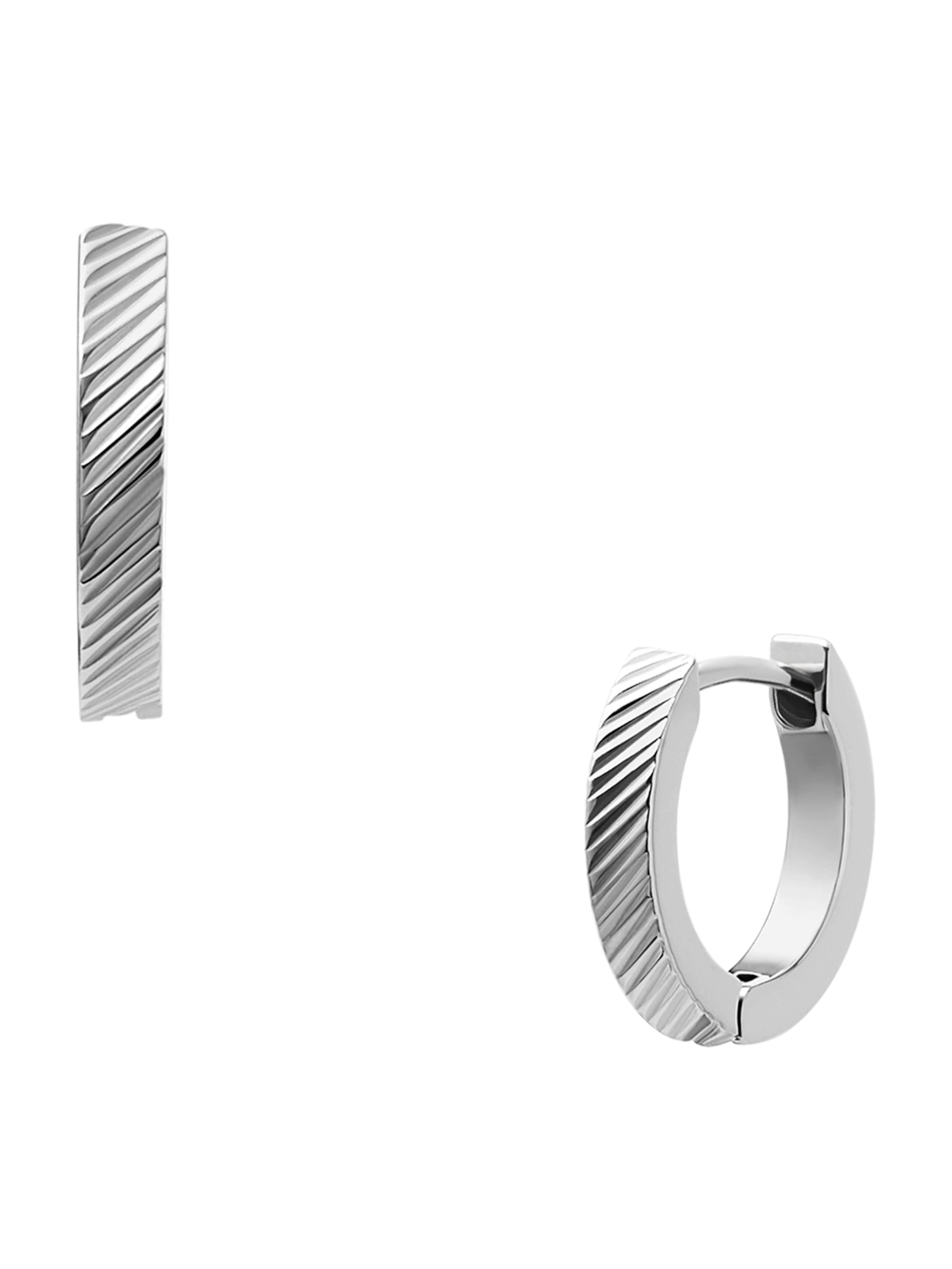 FOSSIL Обеци в сребърно