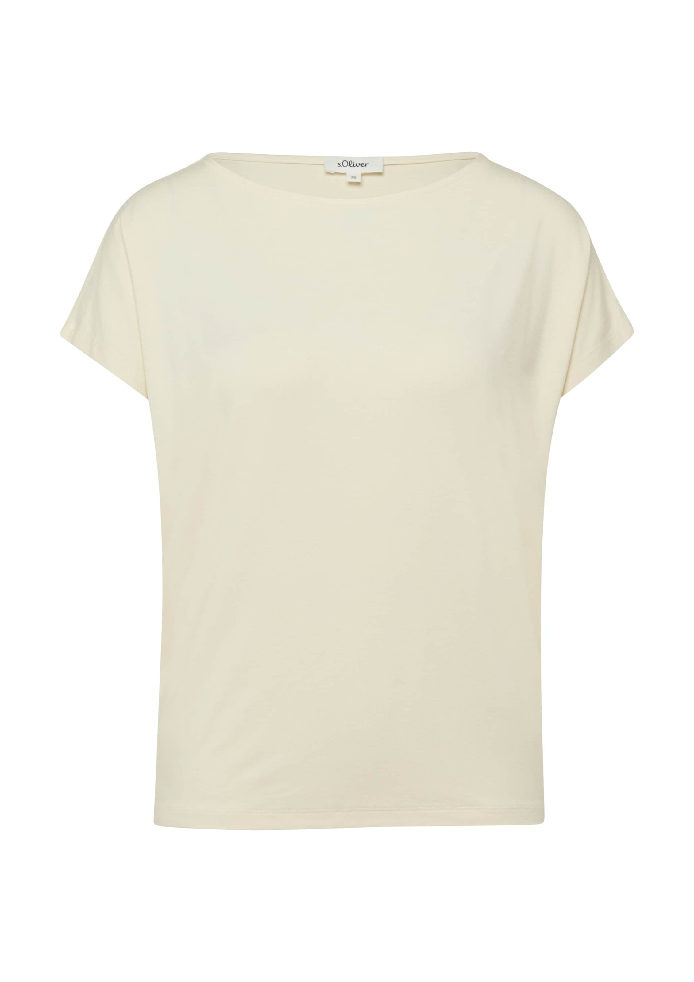 s.Oliver T-Shirt in Beige: Vorderseite