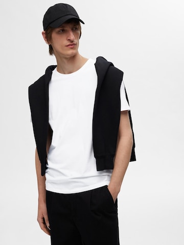 Maglietta 'Roland' di SELECTED HOMME in bianco