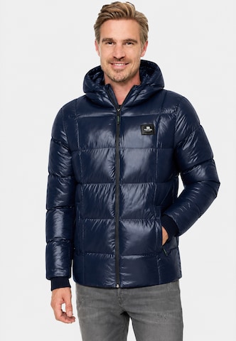 Rusty Neal Steppjacke in Blau: Vorderseite