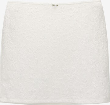 Pull&Bear Skirt in White: front