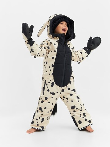 WeeDo Overall 'PUPPYDO Schneeanzug' in White: front