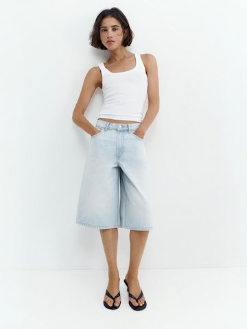 Largi Jeans de la Pull&Bear pe albastru