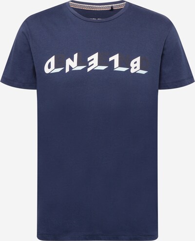 BLEND T-Shirt in navy / anthrazit / weiß, Produktansicht