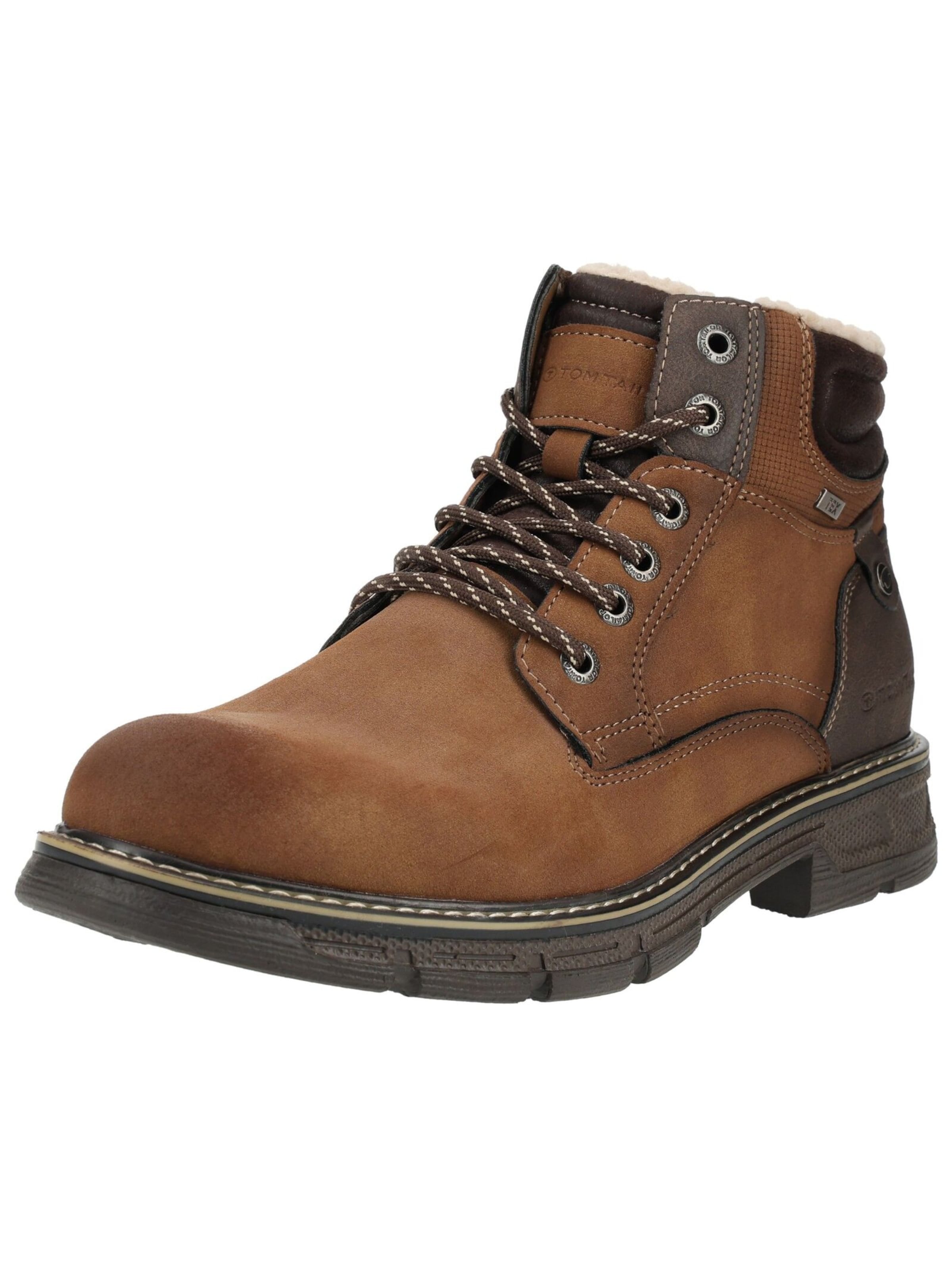 Boots stringati di TOM TAILOR in marrone: frontale