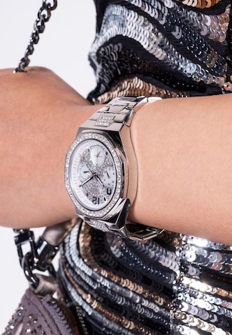 GUESS Analog watch 'LADY EMPIRE' in Silver