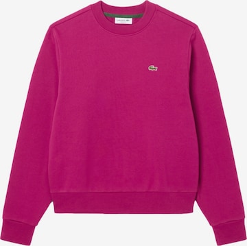 Sweat-shirt LACOSTE en rose : devant