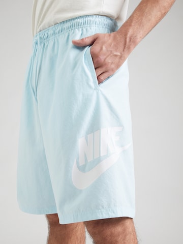 Nike Sportswear Широка кройка Панталон 'CLUB' в синьо