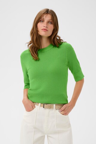SOAKED IN LUXURY Sweater 'Spina' in Green: front