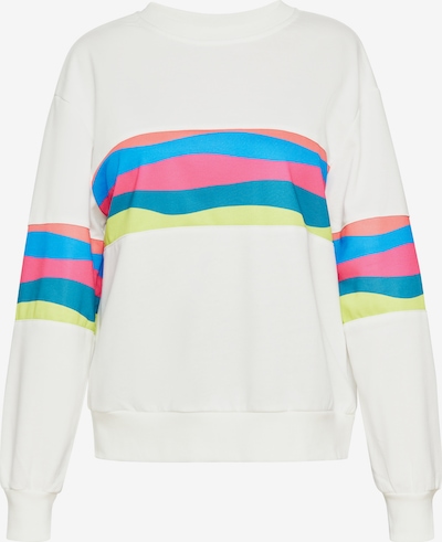 swirly Sweater majica u nebesko plava / žuta / roza / bijela, Pregled proizvoda