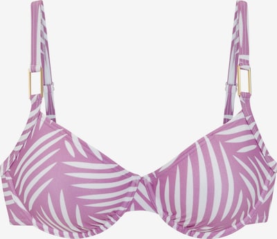 LASCANA Bikini gornji dio u lila / bijela, Pregled proizvoda