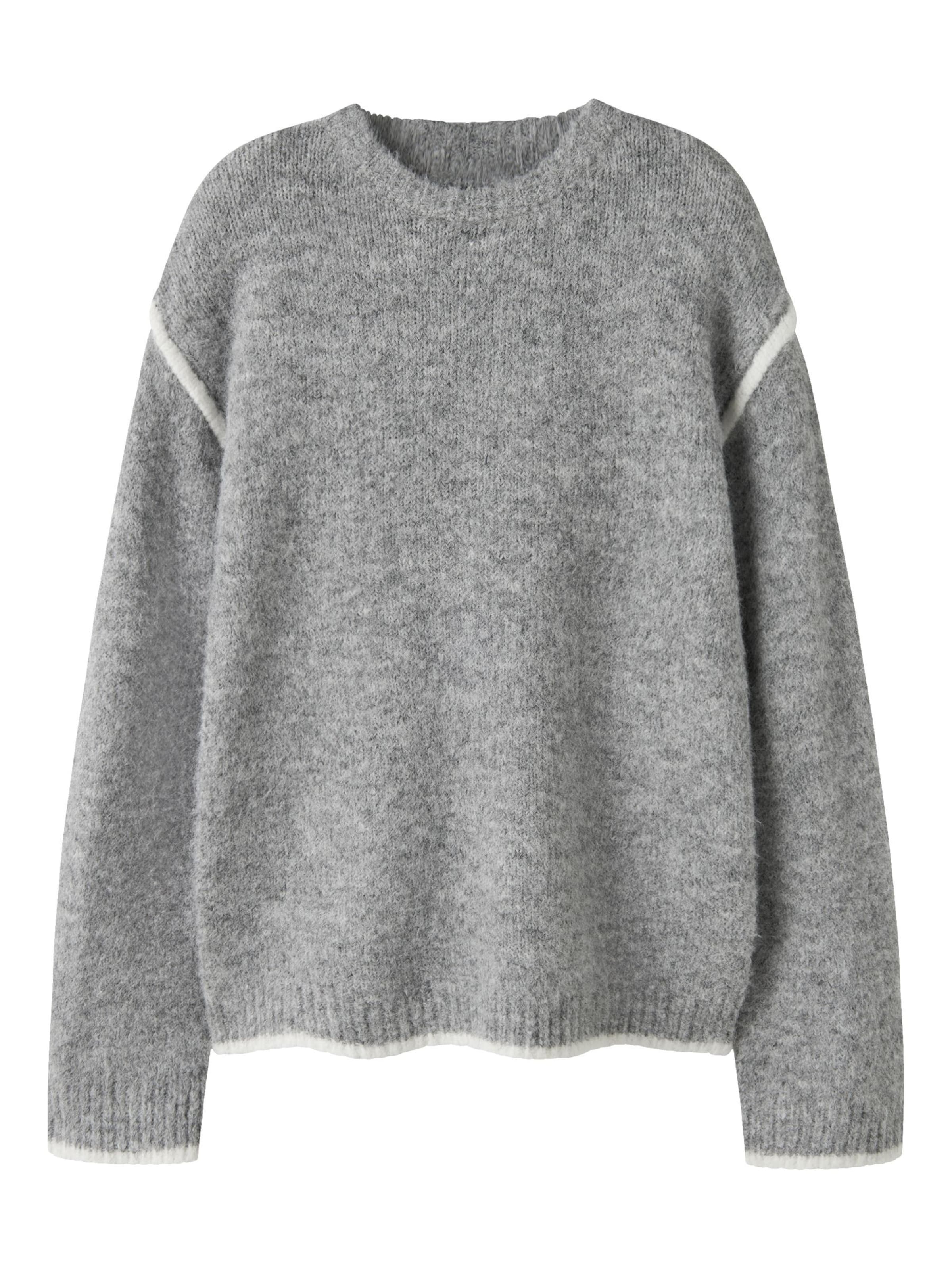 LMTD Pullover in Grau: Vorderseite