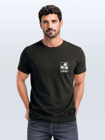 Neverless Shirt 'Logo Palmen' in Grey: front