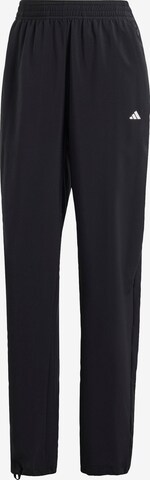 ADIDAS PERFORMANCE Wide leg Sportbroek in Zwart: voorkant