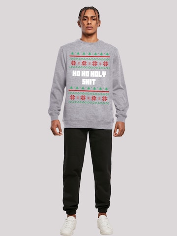 F4NT4STIC Sweatshirt 'Ho Ho Holy' in Grijs