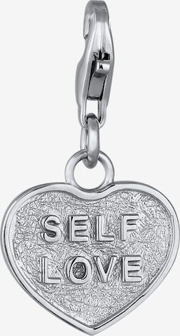 ELLI Charm 'Self Love' in Silber: Vorderseite