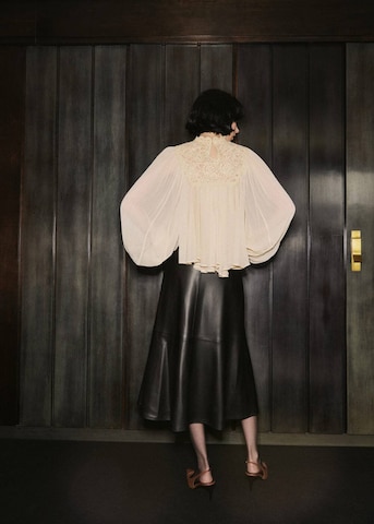 MANGO Blouse 'Regina' in Beige