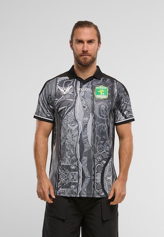 Maglietta 'Soccer Team' di Carlo Colucci in nero: frontale