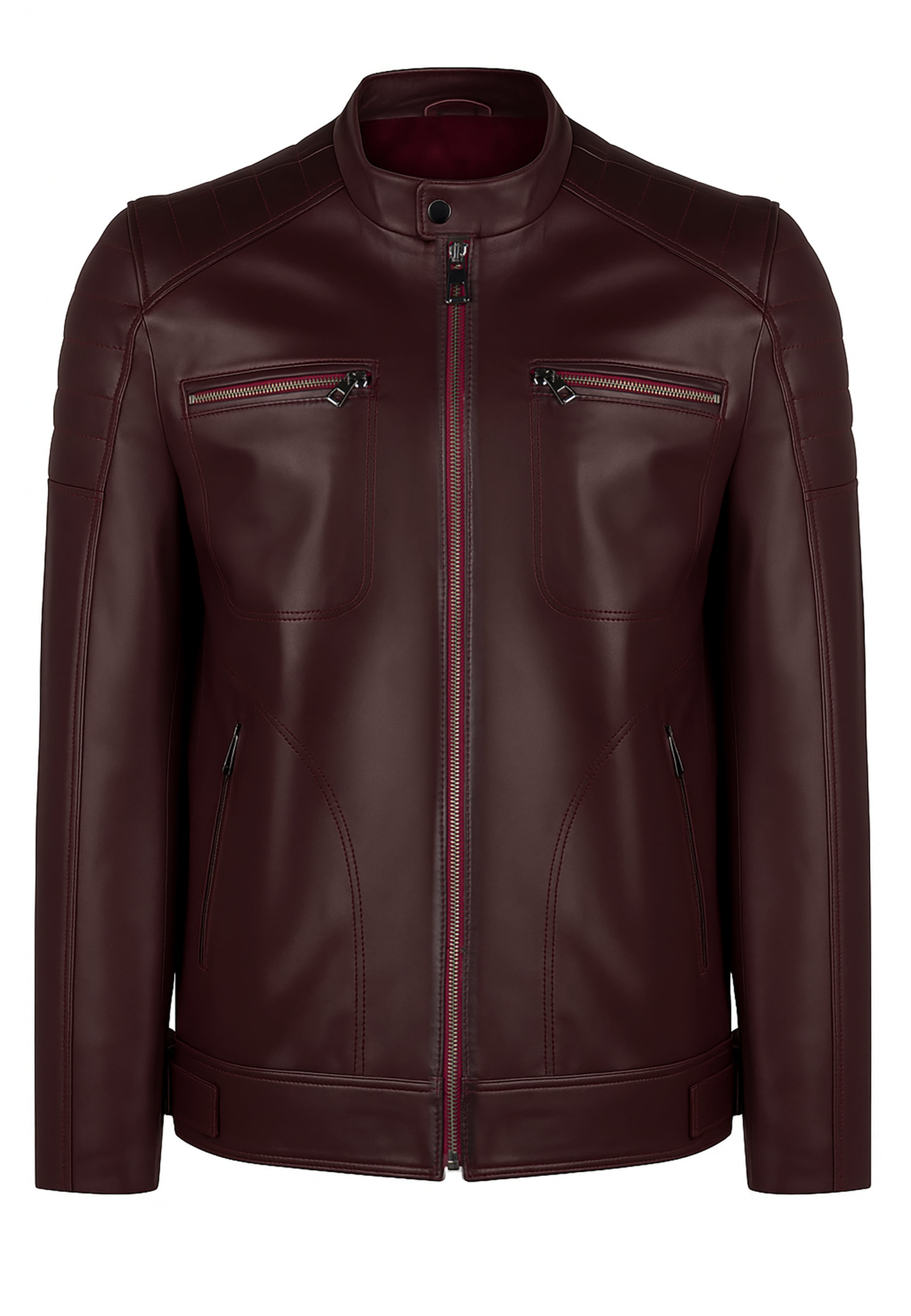 Felix Hardy - Casaco meia-estação em vermelho: frente