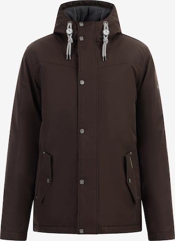 Schmuddelwedda Weatherproof jacket in Brown: front