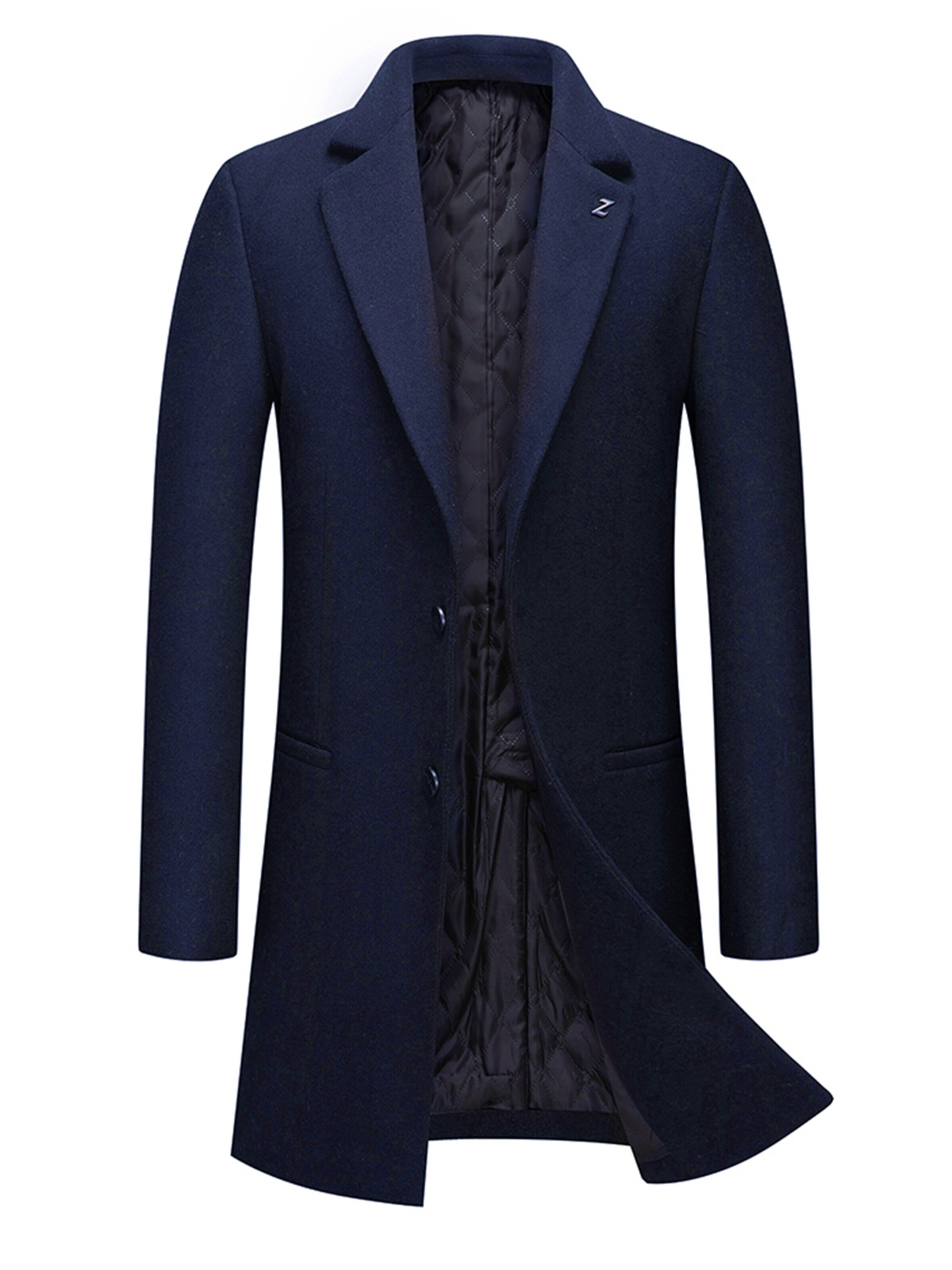 ALLTHEMEN Wintermantel 'Herbstgold'‌‌‌‌‌‌‌‌‌ in XS in navy, Produktansicht