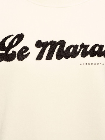 &co woman Sweatshirt 'Le Marais Vanilla' in White