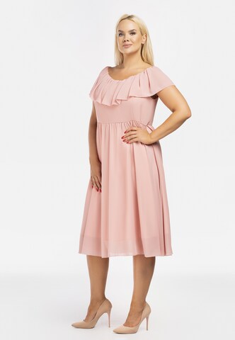 Robe de cocktail 'MILANO' Karko en rose