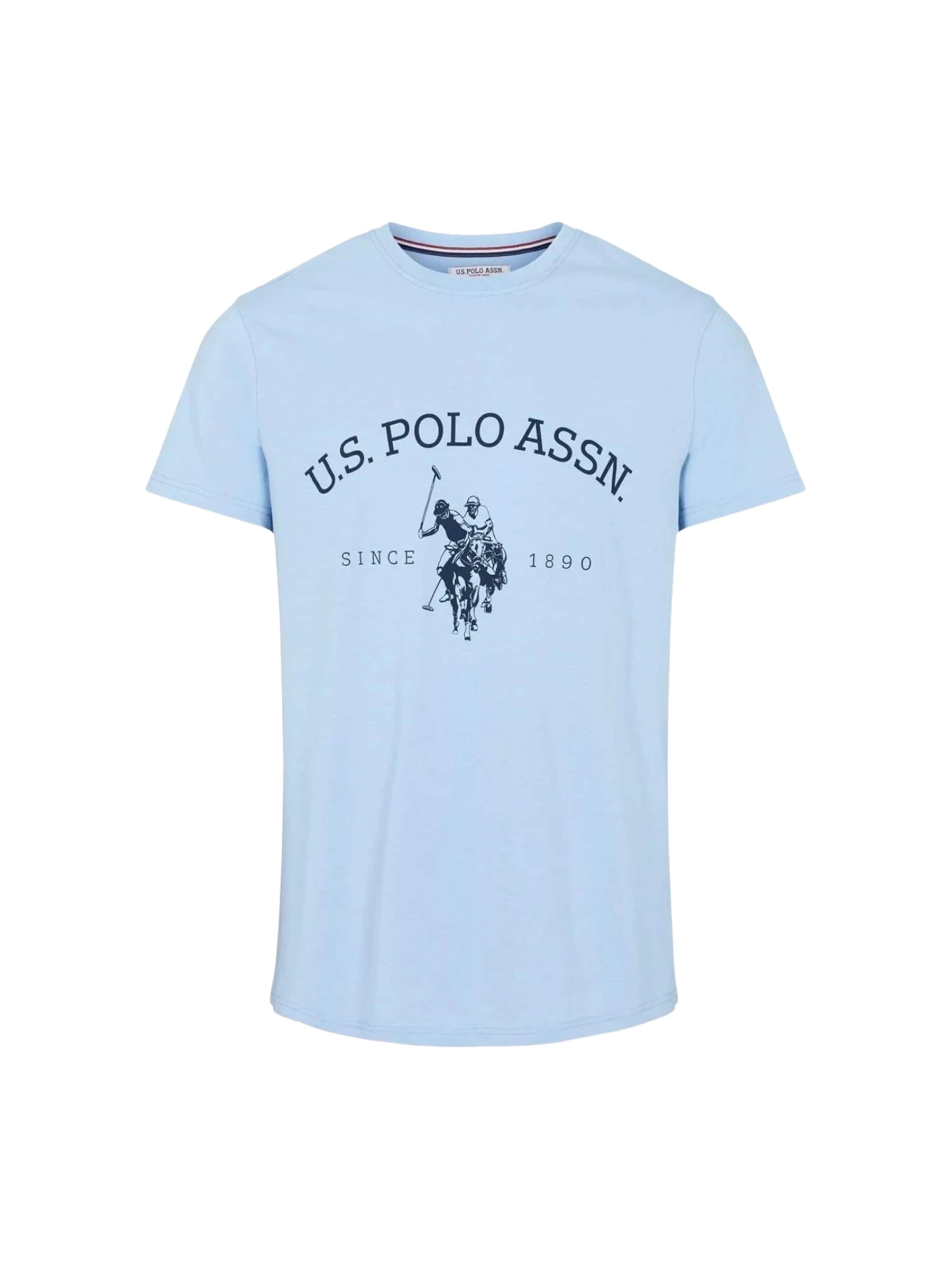U.S. POLO ASSN. Shirt 'Archibald' in Blauw: voorkant
