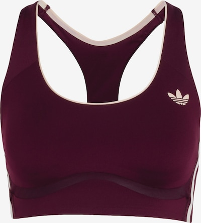 ADIDAS ORIGINALS Urheilurintaliivit koossa XS värissä viininpunainen / luonnonvalkoinen, Tuotenäkymä