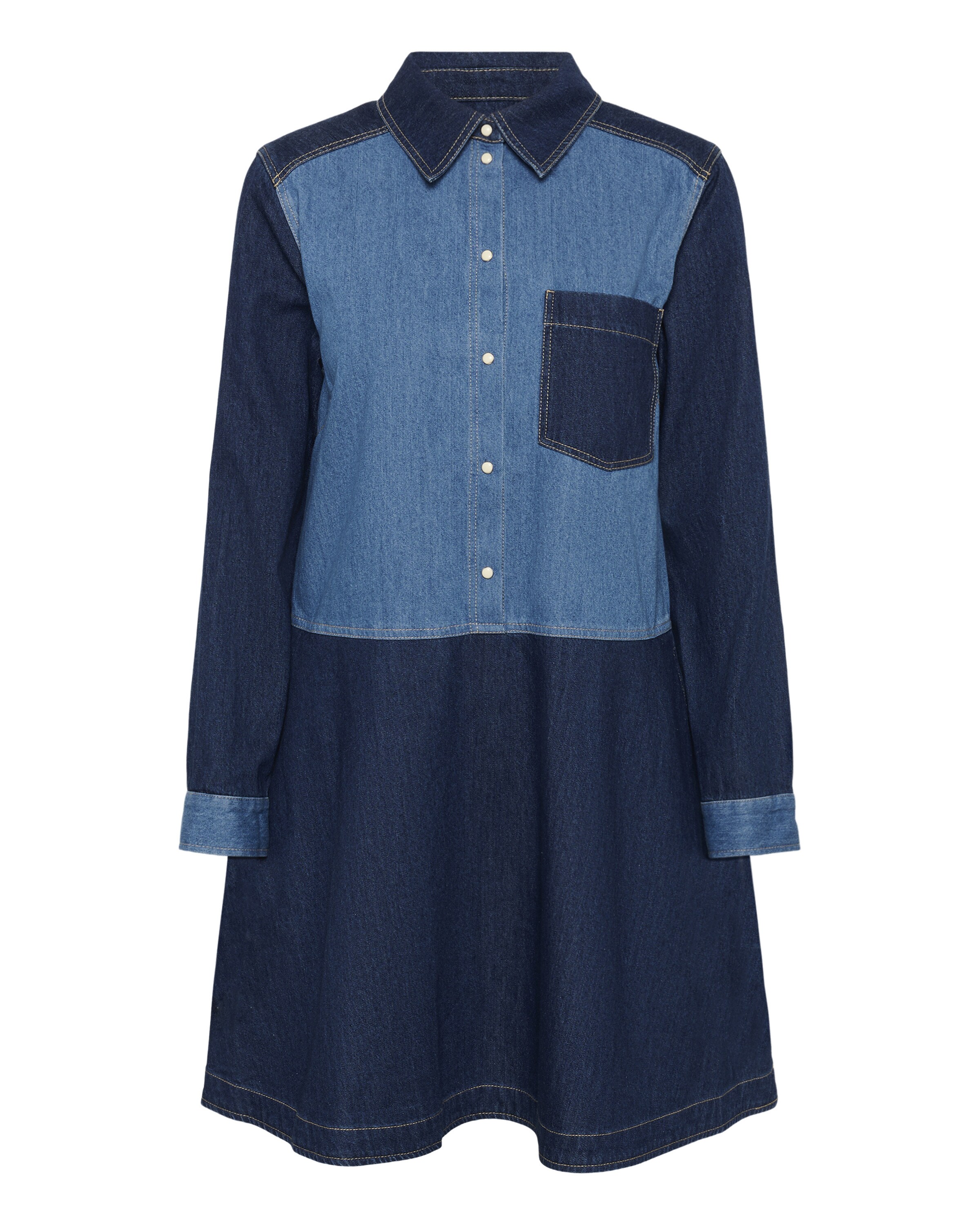 Part Two Blousejurk 'Augustine' in Blauw: voorkant