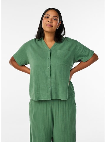 Zizzi Bluse 'VVivu' i grøn: forside