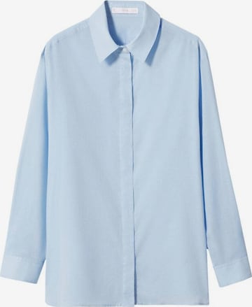 MANGO Blouse 'Voila' in Blauw: voorkant