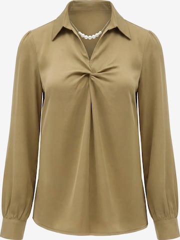 usha BLACK LABEL Blouse in Beige: voorkant