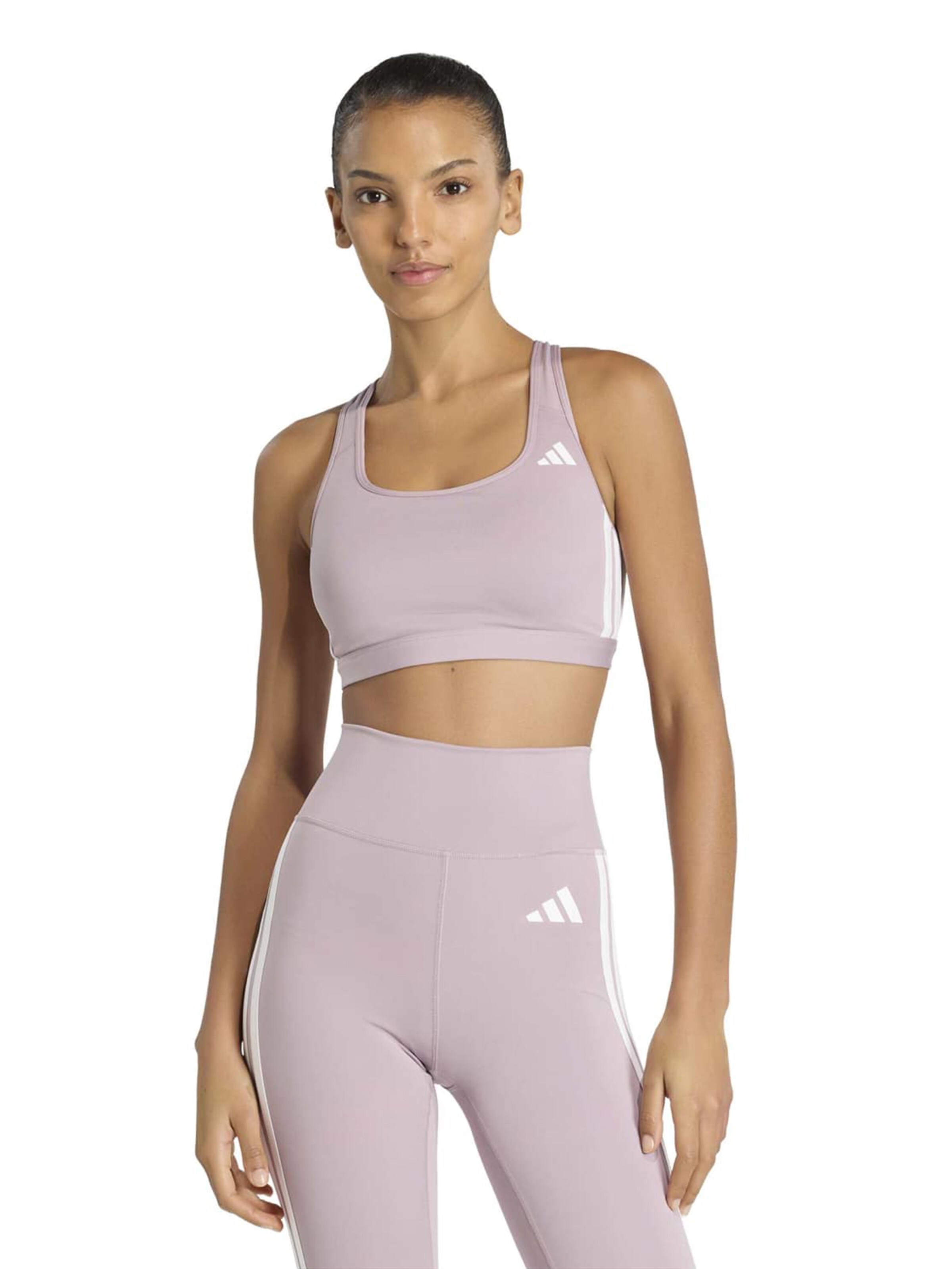 ADIDAS PERFORMANCEBustier Sportski grudnjak 'OPT ESS' - ljubičasta boja: prednji dio