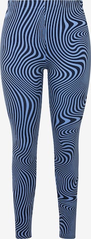 Ulla Popken Skinny Leggings in Blauw: voorkant