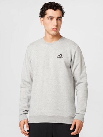 ADIDAS SPORTSWEAR Sport sweatshirt 'Essentials' i grå: framsida