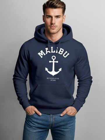 Neverless Sweatshirt 'Malibu Anker' in Blue