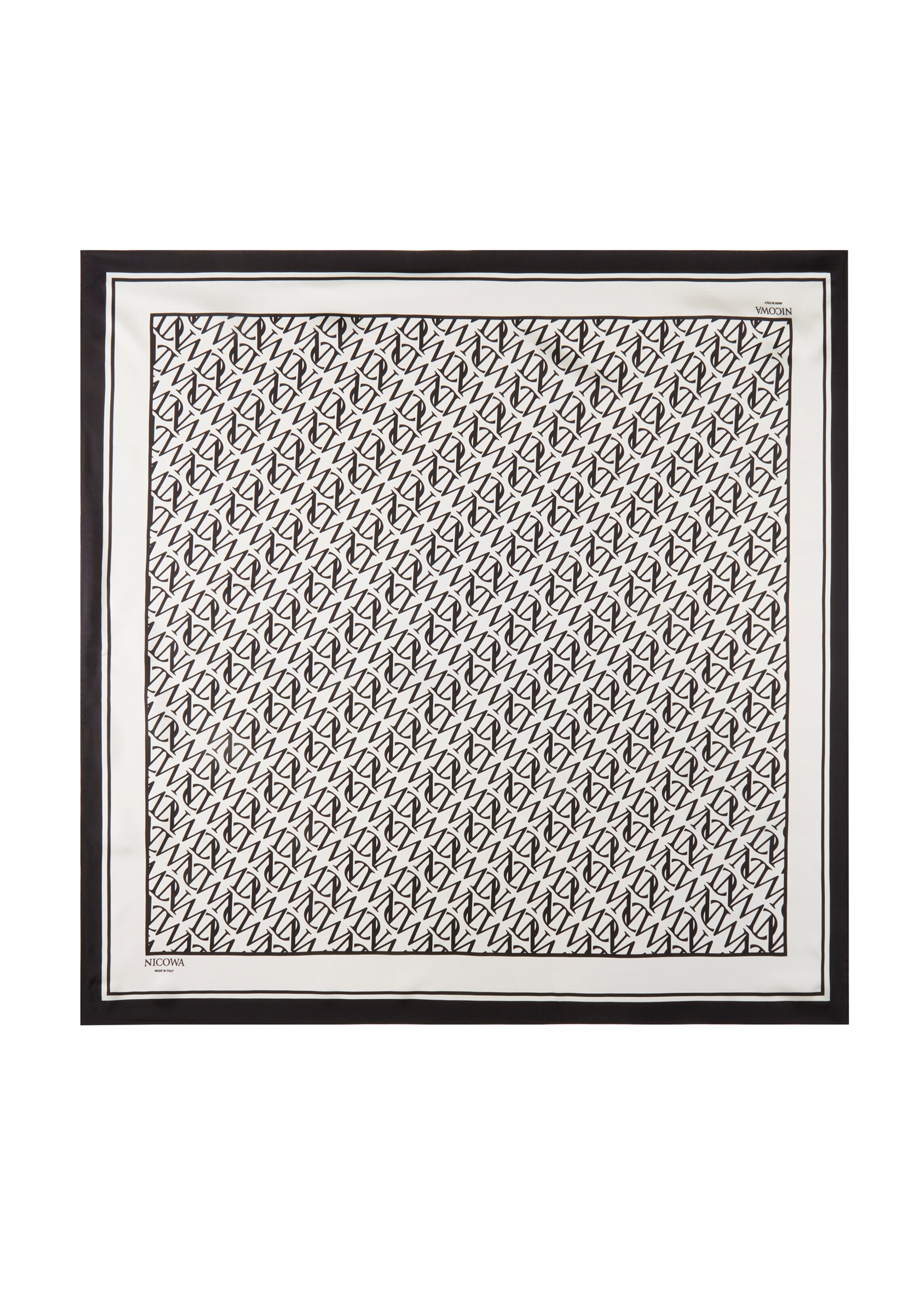 Nicowa Schal 'Aurona' in Schwarz: Vorderseite