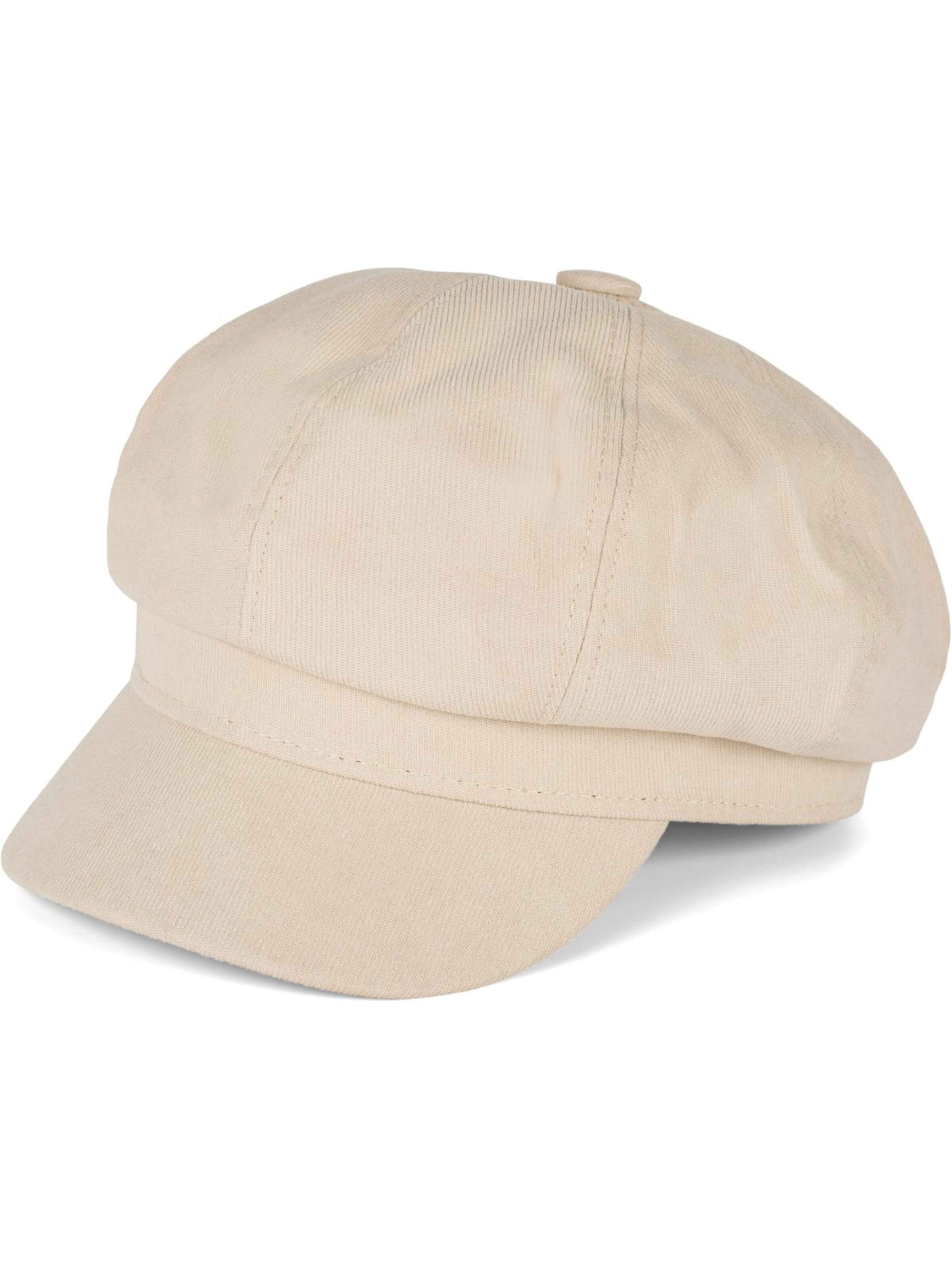 styleBREAKER Mütze 'Weiche Ballonmütze Einfarbig'‌‌‌ in Beige: Vorderseite