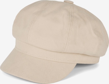 styleBREAKER Mütze 'Weiche Ballonmütze Einfarbig' in Beige: Vorderseite