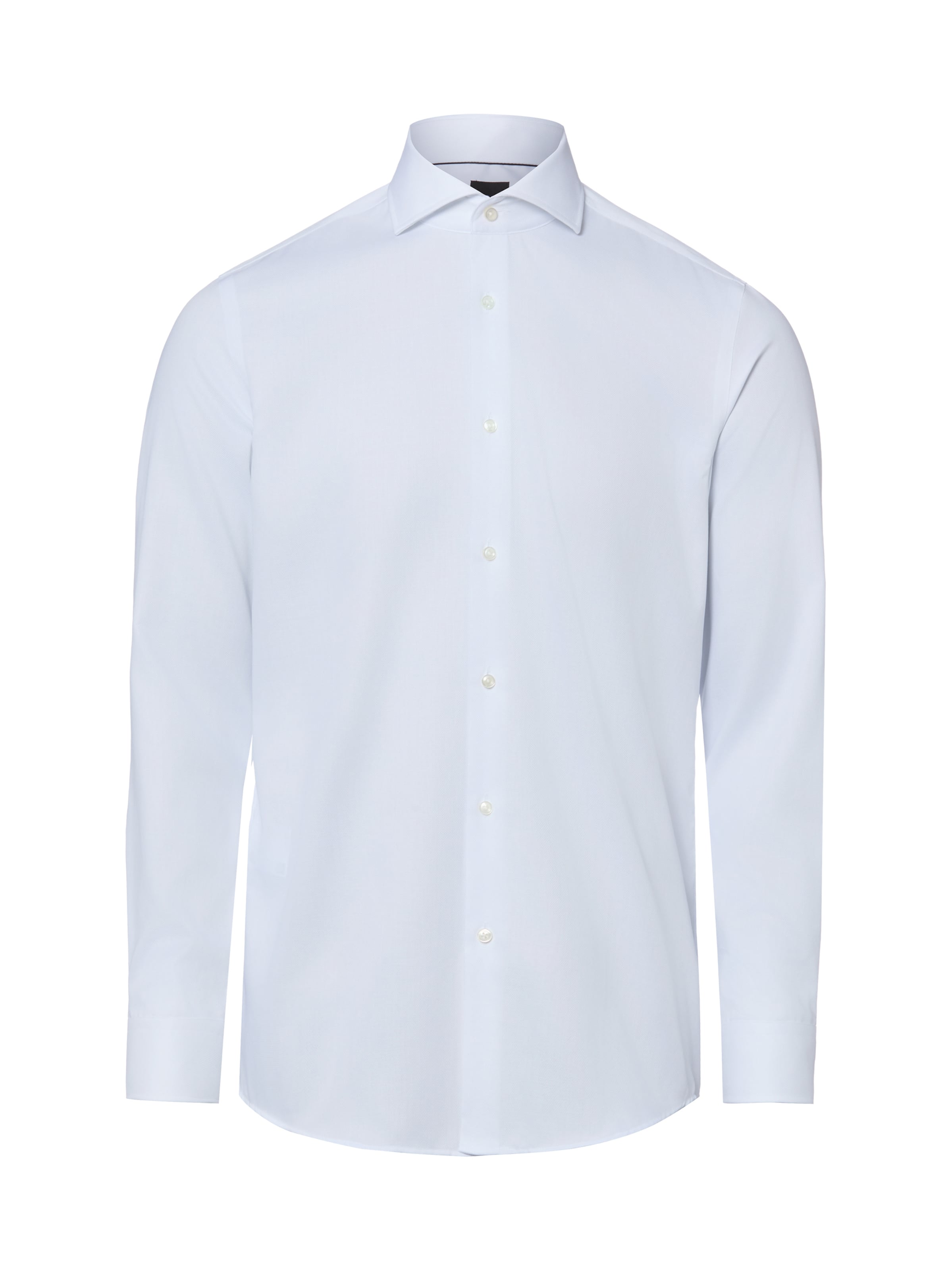 BOSS Slim fit Button Up Shirt 'Hank' in White: front
