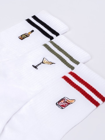 Occulto Athletic Socks 'Summer' in White