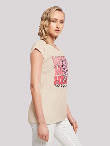 T-shirt 'Merry Christmas' F4NT4STIC en gris