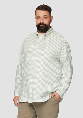 s.Oliver Regular fit Button Up Shirt in Green: front